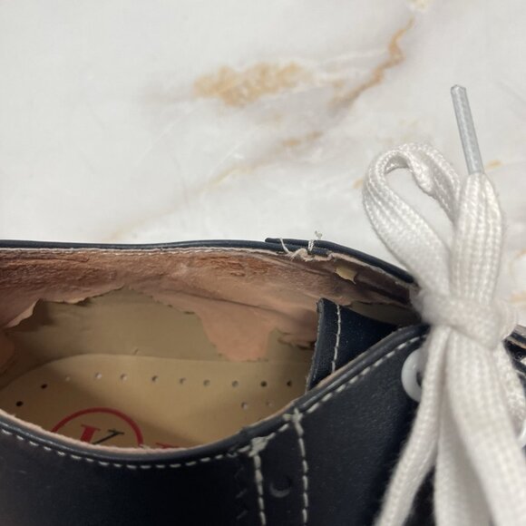 Kesco Navy Blue Lace-up Saddle Oxford Shoes Uniform School Womens Size 5 1/2 - Picture 8 of 16